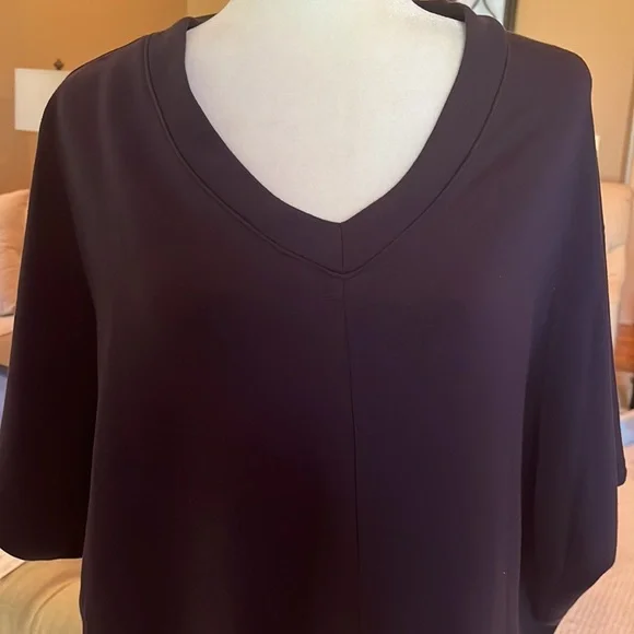 Joan Vass New York Batwing Sleeved Sweater / 3/4 length sleeve - Picture 3 of 9